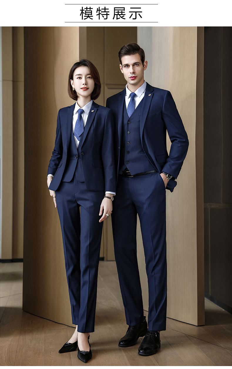 公司團體西裝定做模特展示圖1