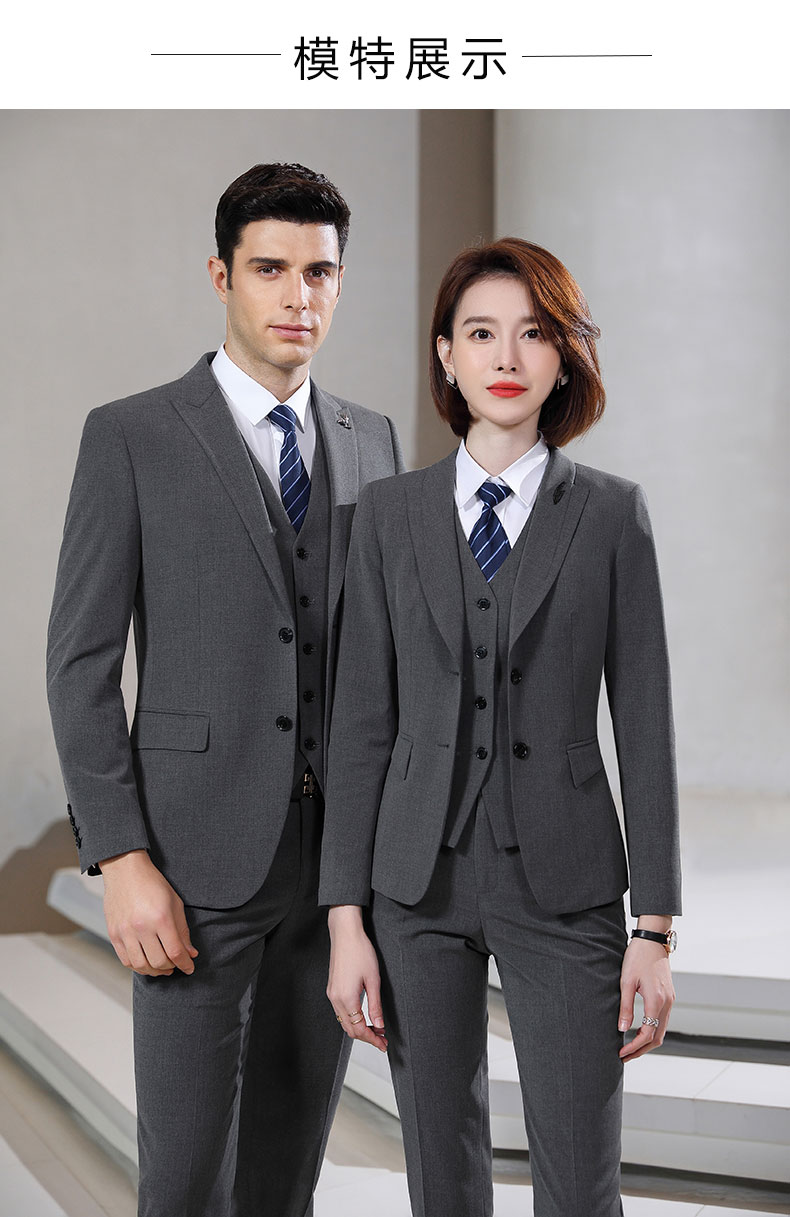 公司團體高級西裝定做模特展示圖1